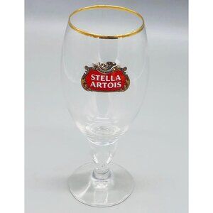 Stella Artois Stemmed Beer Glassware 50CL  Stem Height 2" Height 8.5" READ